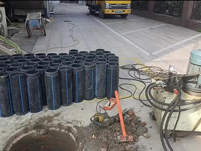阳江镇PE置换管厂家 DN315置换管 非开挖管短管置换